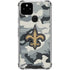 NFL New Orleans Saints Camo Google Pixel 5 Clear Case